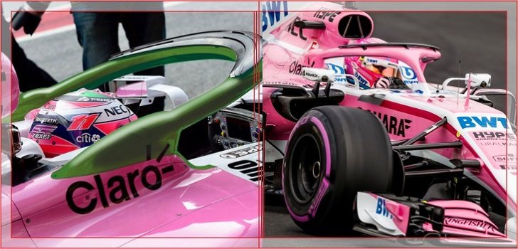 Force India: Pérez en verde, Ocon en rosado