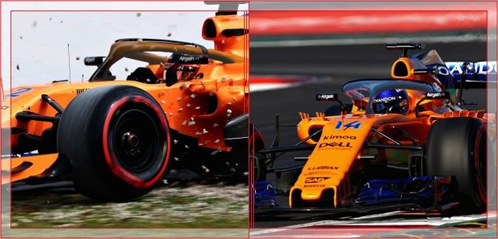 McLaren: Vandoorne en naranja, Alonso en azul oscuro