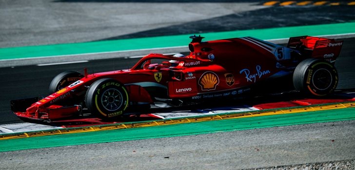 Vettel rueda en Montmeló