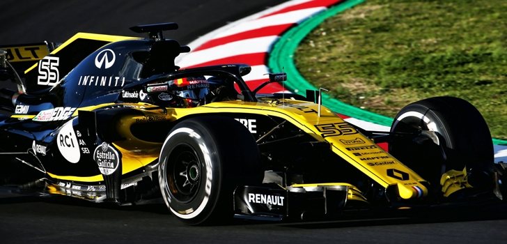 Carlos Sainz rueda en Montmeló