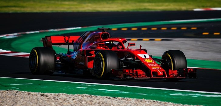 Räikkönen rueda en los test de Montmeló