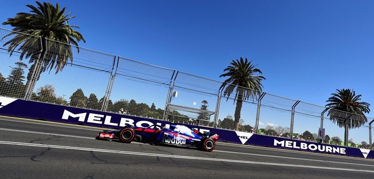 Gasly rueda en Albert Park