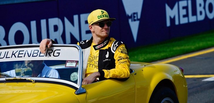 Nico Hülkenberg se pasea por el circuito de Albert Park