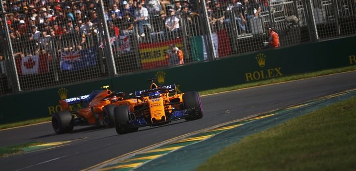 Alonso y Vandoorne ruedan en Australia