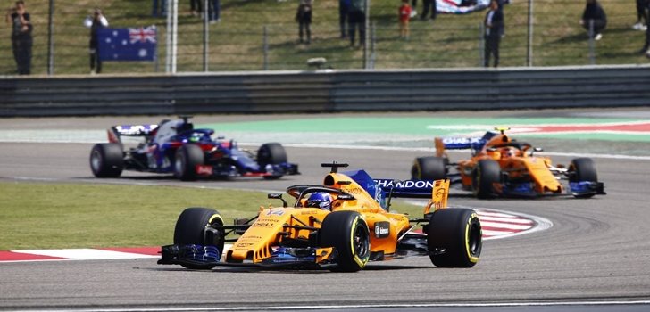 Alonso, durante el GP de China 2018