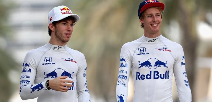 Gasly y Hartley pasean juntos