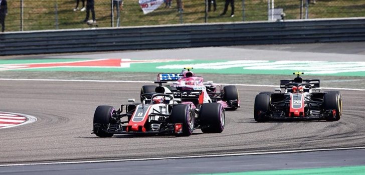 Los Haas en e GP de China 2018