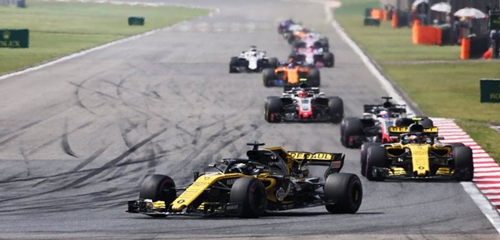 Hülkenberg y Sainz en el GP de China 2018