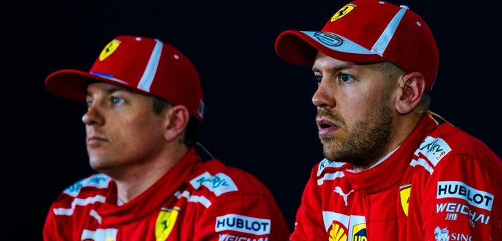 Räikkönen y Vettel, ante los medios de comunicación