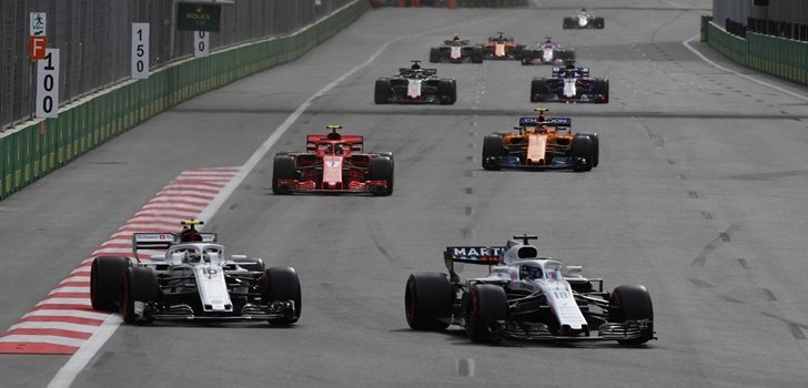 Leclerc, junto a Stroll en Bakú 2018