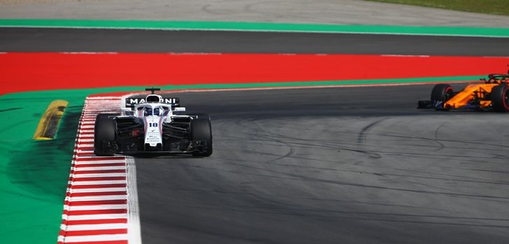 Stroll, en el GP de España 2018