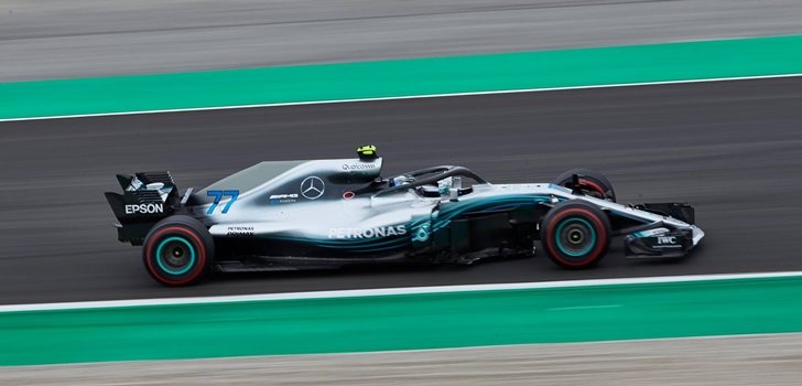 Bottas rueda en Montmeló