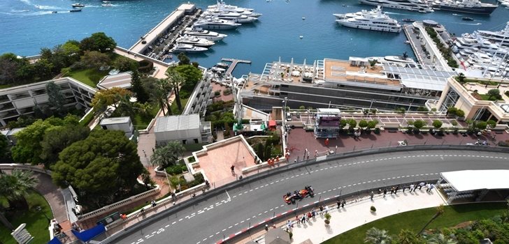 Ricciardo rueda en Mónaco 2018