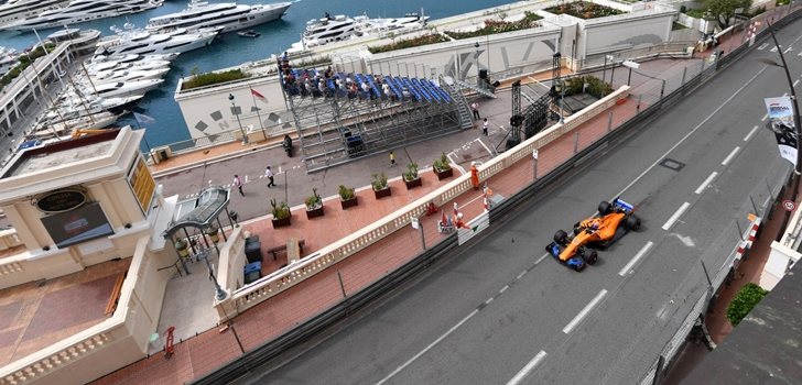 Alonso rueda en Montecarlo