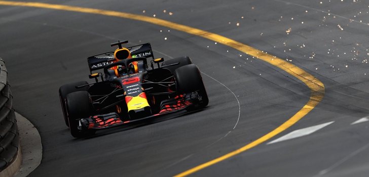 Ricciardo rueda en Mónaco
