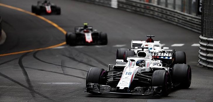 Lance Stroll rueda en Montecarlo