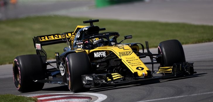 Hülkenberg rueda en Canadá