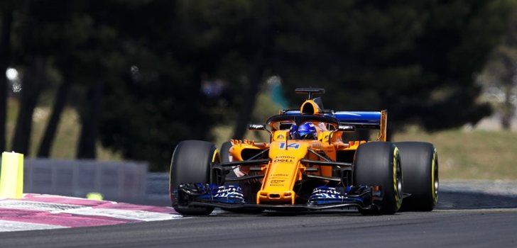 Alonso rueda en los Libres del GP de Francia