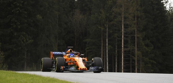 Alonso rueda en Spielberg