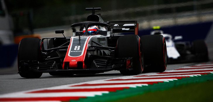 Romain Grosjean GP Austria 2018