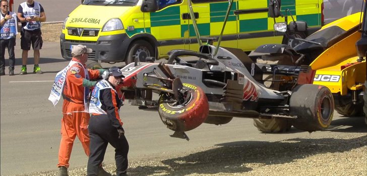 Accidente Romain Grosjean