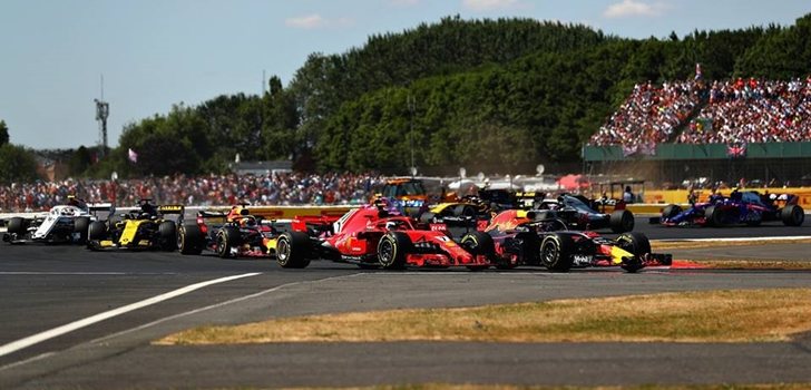 Los monoplazas de F1 en Silverstone