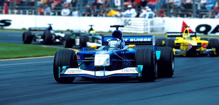 Räikkönen, durante el GP Australia 2001, con Sauber