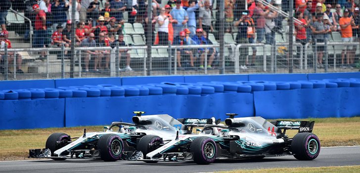 Lewis Hamilton y Valtteri Bottas