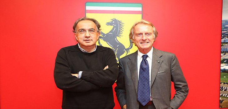 Marchionne con su antecesor Montezemolo en 2014