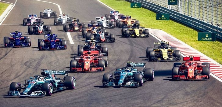 Los pilotos de F1 ruedan en Hungría