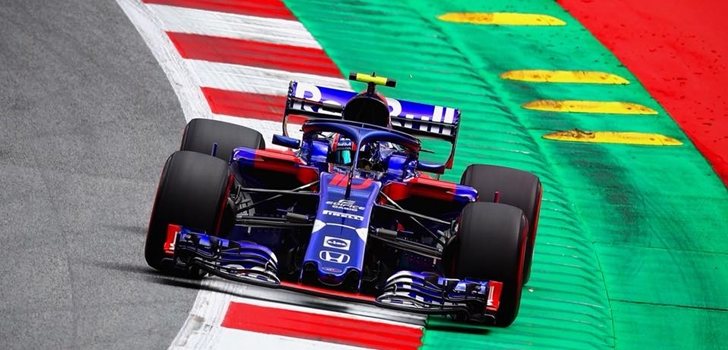 Gasly rueda en Toro Rosso