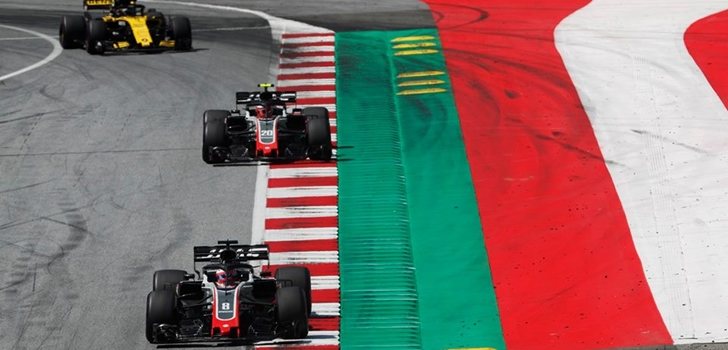 Grosjean y Magnussen, en Austria