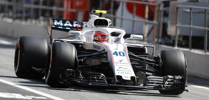 Kubica rueda con el Williams