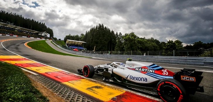 Sirotkin rueda en Spa