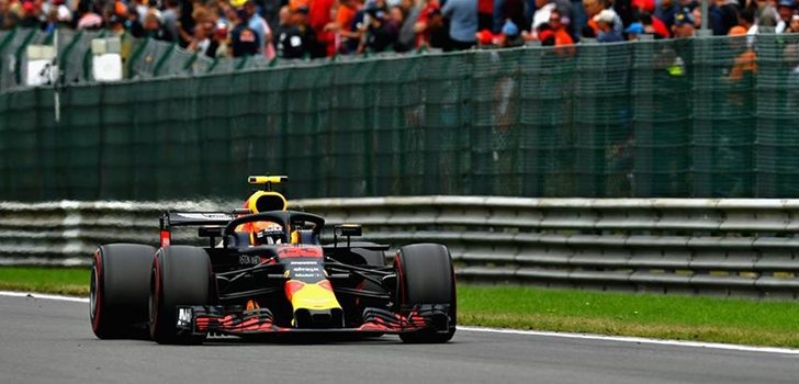 Verstappen rueda en Spa