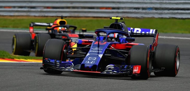 Gasly, en el Gran Premio de Bélgica 2018