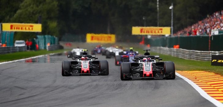 Grosjean y Magnussen, en Spa