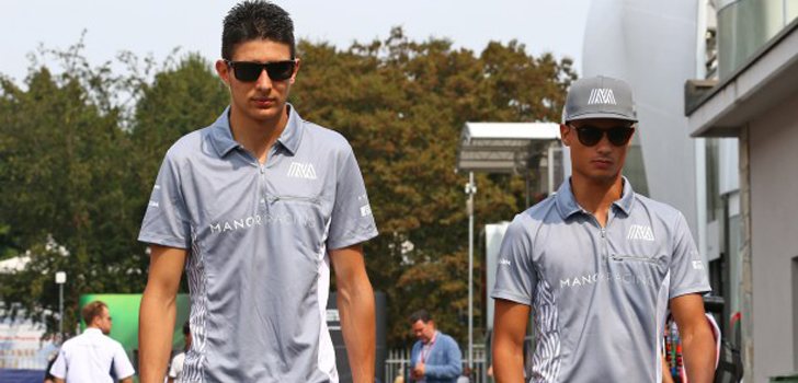 Wehrlein y Ocon en Manor