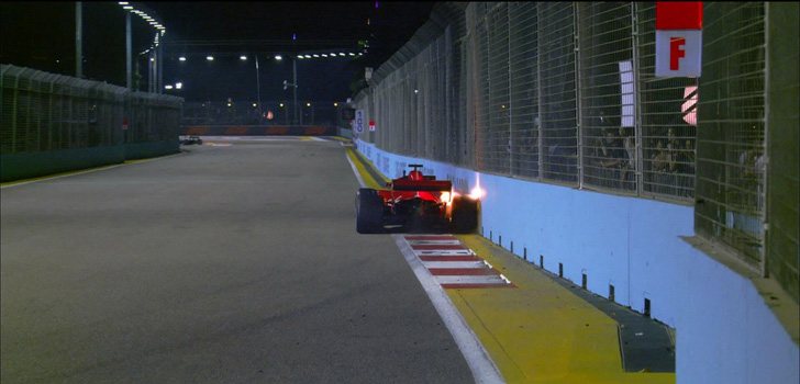 Sebastian Vettel accidente
