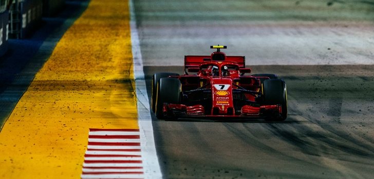 Räikkönen rueda en Singapur