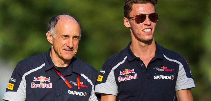 Daniil Kvyat y Franz Tost