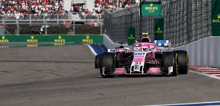 Ocon rueda en Sochi