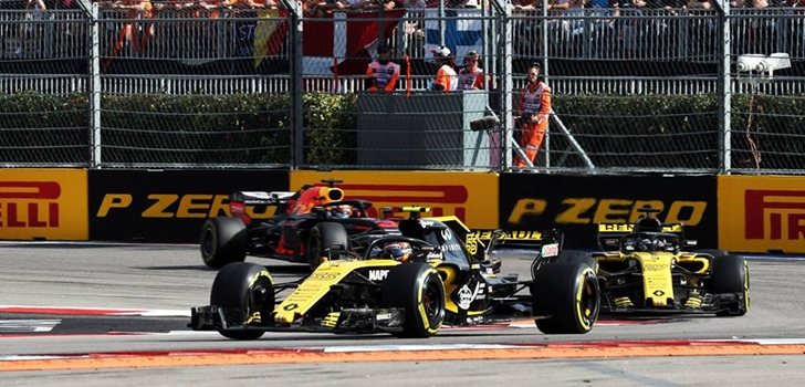 Sainz y Hülkenberg ruedan en Sochi