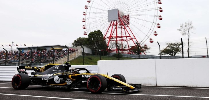 Sainz, durante la clasificación de Suzuka