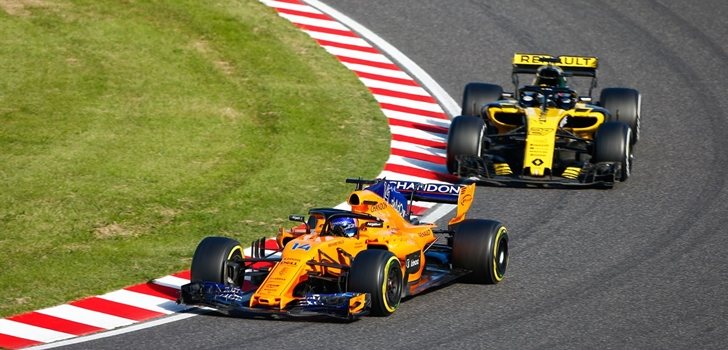 Alonso rueda en Suzuka