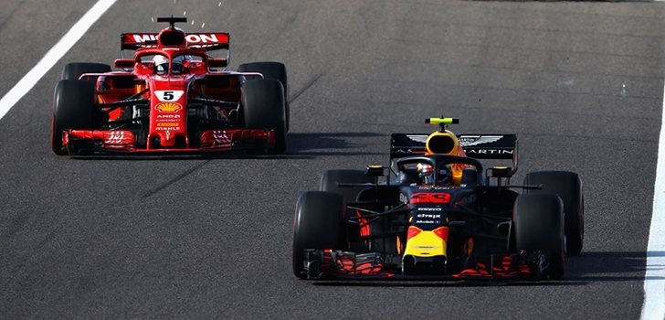 Verstappen y Vettel luchan en Suzuka