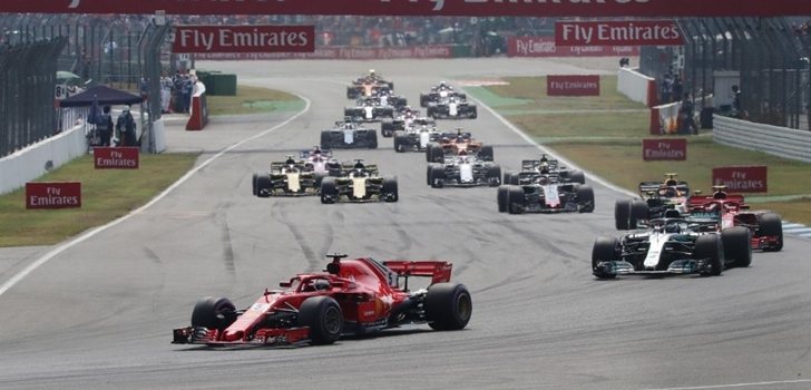 Los pilotos de F1 durante un Gran Premio