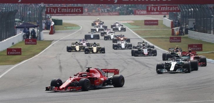 Los pilotos de F1 durante un Gran Premio