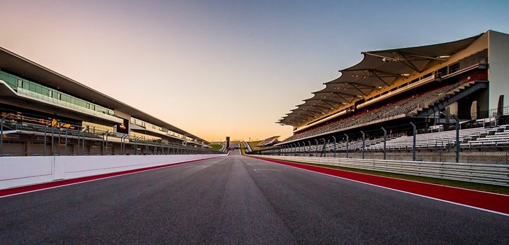 Línea de meta del circuito de Austin