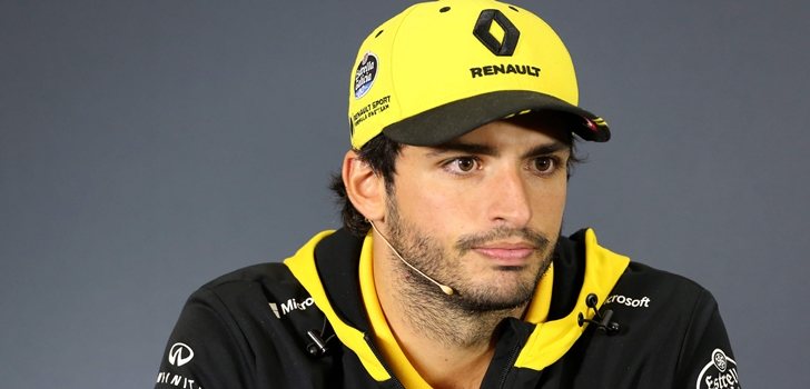 Sainz, en la rueda de prensa de México